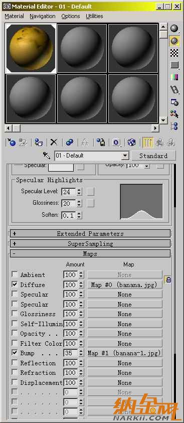 3dsmax制作香蕉 飛特網 3dsmax建模教程