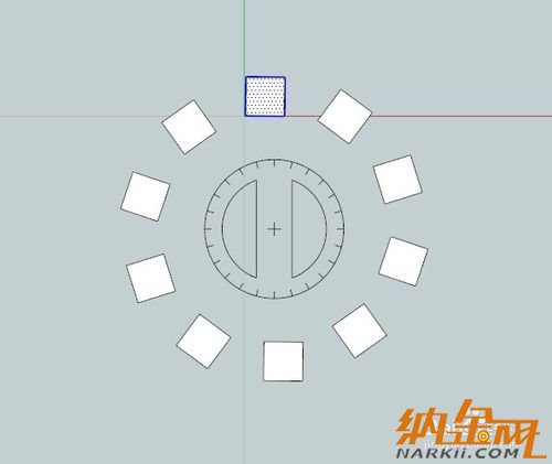 sketchup教程:草圖大師sketchup如何旋轉(zhuǎn)復(fù)制