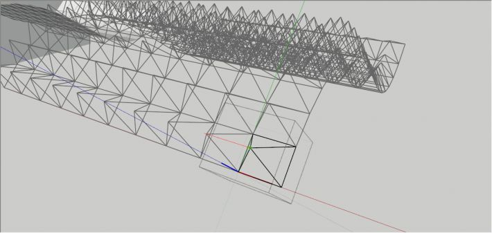 sketchup建模教程:曲面桁架建模教程