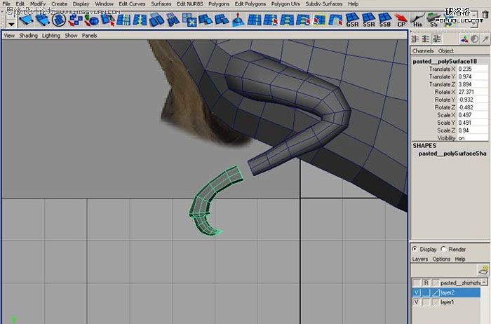 Maya建模教程:制作真實的恐龍