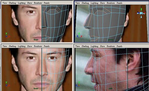 maya教程:人物頭部polygon建模練習(02)