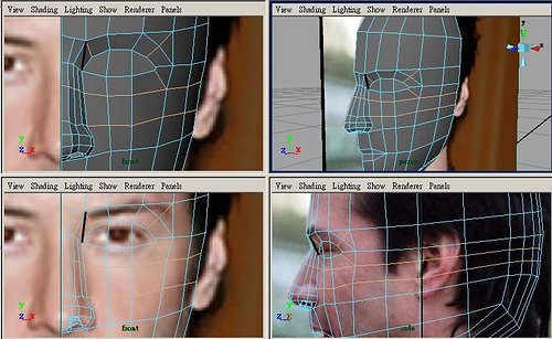 maya教程:人物頭部polygon建模練習(02)
