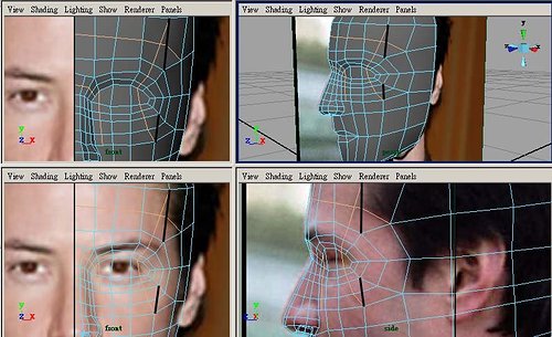 maya教程:人物頭部polygon建模練習(03)