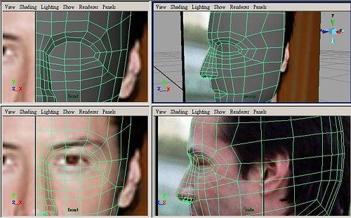 maya教程:人物頭部polygon建模練習(03)