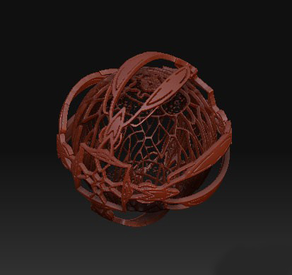 ZBrush制作鏤空效果   納金網(wǎng)