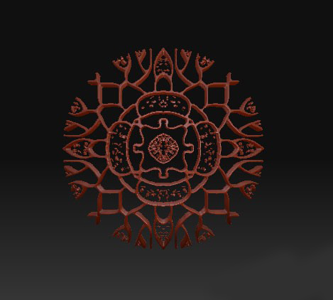 ZBrush制作鏤空效果   納金網(wǎng)