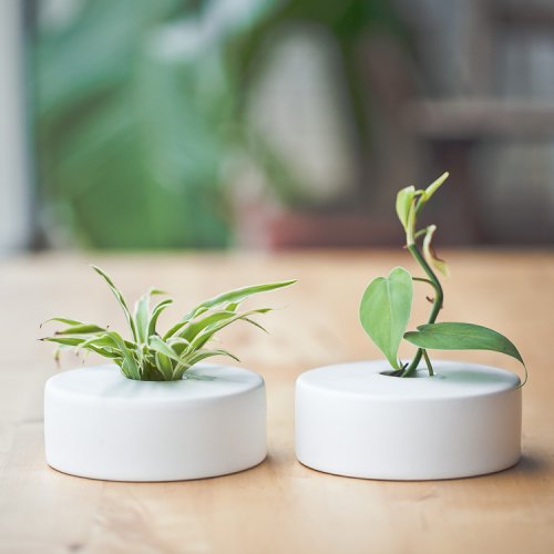 亞光陶瓷小花瓶 香精瓶 北歐風(fēng)辦公桌裝飾擺件